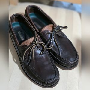 SPERRY MAKO TOP SIDER MENS ALL  LEATHER SHOES SIZE 10